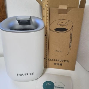 Mini Electric Dehumidifier With Auto-Off Quiet Operation Small Spaces By Houture - Picture 1 of 14