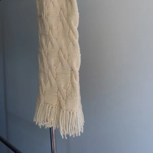 Carraig Donn Ireland 100% Merinowolle Schal Creme - Bild 1 von 7