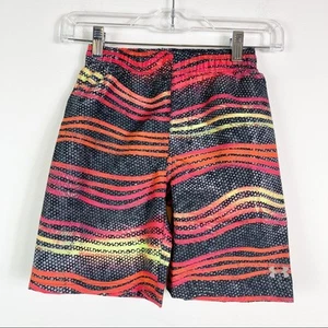Under Armour NWT BOYS Atomic Wave Stripe Volley Swim Trunks Shorts 4 - Picture 1 of 2