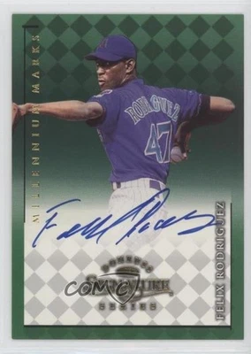 1998 Donruss Signature Series Auto Millennium Marks /1000 Felix Rodriguez Auto - Image 1 of 2