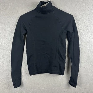 Top Athleta Flurry Blizzard Costilla Cuello Alto 2XS / XXS Negro Térmico Agujeros para Pulgar - Imagen 1 de 12