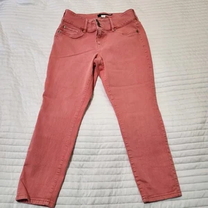 Torrid Womens 16 Jeans Jeggings Peach Pink Denim Festival Colorful - Picture 1 of 7