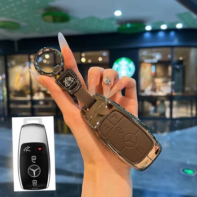 Remote Key Fob Cover Case Shell for Mercedes-Benz S Maybach Shell 4 Button - Image 1 of 3
