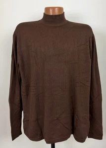 Nike Tiger Woods Golf Shirt Sweater Men Large Minimal Ribbed Mock Neck Dry Fit - Picture 1 of 16