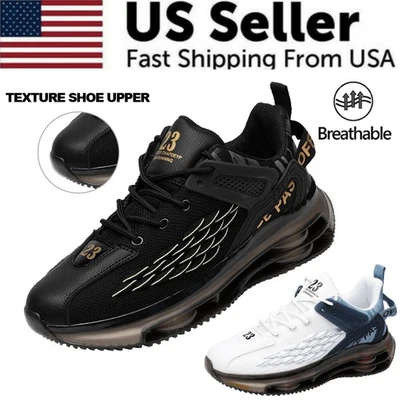 New Men's Outdoor Casual Athletic Running Walking Sneakers Breathable Non-slip - Image 1 of 4