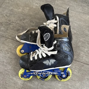 Mission Proto SI Violator Inline Hi-Low Hockey Roller Blades Größe 12D, 4 Rollen - Bild 1 von 6
