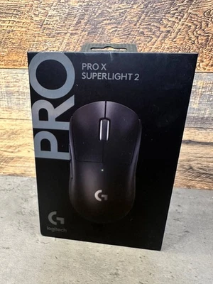 Logitech G PRO X SUPERLIGHT 2 LIGHTSPEED Wireless Gaming Mouse Black 60g - Image 1 of 2
