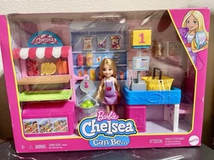 Barbie Chelsea Can Be Chelsea Doll, Acc & Grocery Store Playset NIB Shop Store - Picture 1 of 10