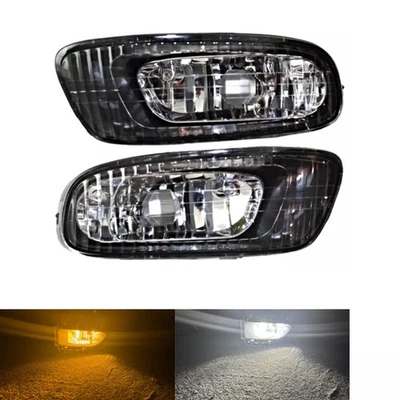 Par de faros antiniebla delanteros LED ámbar con luz de circulación blanca para Lexus ES330 2004 Foto 1 de 4