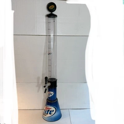Miller Lite Beer Tower Dispenser 43” Tall Tap Ice Area 3L/100 Oz Party Drinks - Image 1 of 4