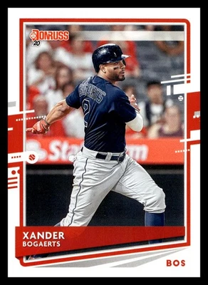 2020 Donruss #75 Xander Bogaerts Boston Red Sox Baseball Card - Image 1 of 2