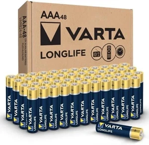 Batterie VARTA Longlife AAA (confezione da 48), batteria alcalina tripla A durata 10 anni - Foto 1 di 5