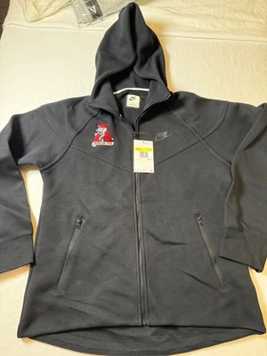 Sudadera con Capucha Nike Alabama Crimson Tide Para Mujer Negra Pequeña Cremallera Completa Bloque A 0220 Foto 1 de 4