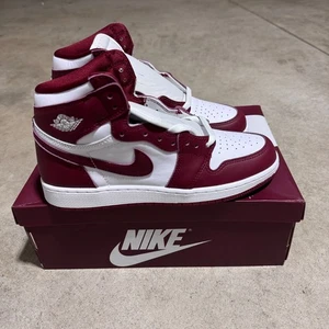 Nike Air Jordan 1 Retro High OG Bordeaux Weiß Jugend Größe 7Y FD1437-160 Schuhe - Bild 1 von 9