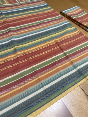 6 Pier One 20” Cotton Cloth Napkins Striped - Image 1 of 2