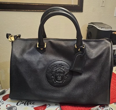 Gianni Versace Black Medusa Duffel Bag Size Small - Image 1 of 4