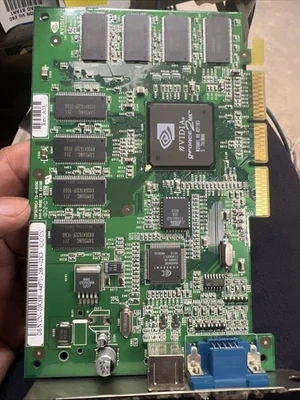 Nvidia GeForce 2MX AGP Video VGA Card 180-10036-0100-A02 03K538 44571 21B 0380 - Image 1 of 4