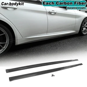 Für Alfa Romeo Giulia Limo Carbon Seitenschweller Ansätze Side Skirts Spoiler - Picture 1 of 15