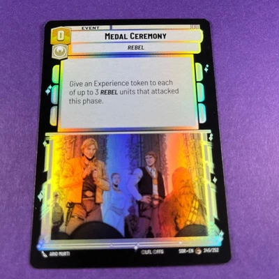 Medal Ceremony Foil 246/252 Common Spark Of Rebellion Star Wars Unlimited TCG - Image 1 of 4