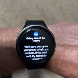 Samsung Galaxy Watch5 Pro SM-R920 45mm Titanium Case - Black (Bluetooth) - Photo 1 sur 10