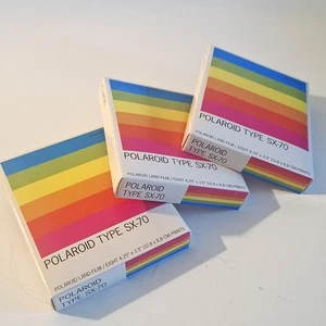 Three Pack of Polaroid SX-70 Special Film Paul Giambarba Edition - 8 Photo Pack - Picture 1 of 2