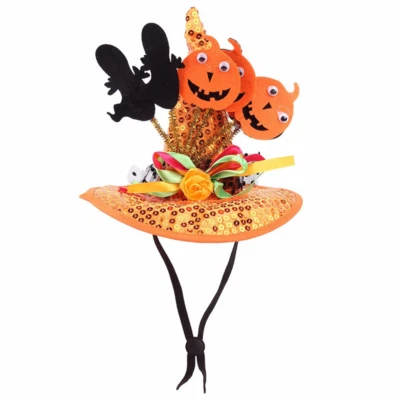 Mascota Halloween Sombrero Bruja Sombrero con Araña Decoración Fiesta Halloween Disfraz Prendas para la cabeza Foto 1 de 4