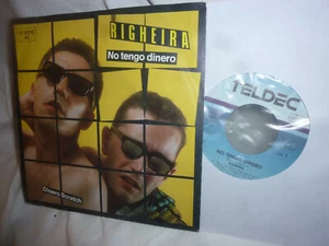 Righeira, No tengo dinero, Dinero Scratch, German Teldec 6.14016 Single, 7" 1983 - Imagen 1 de 2