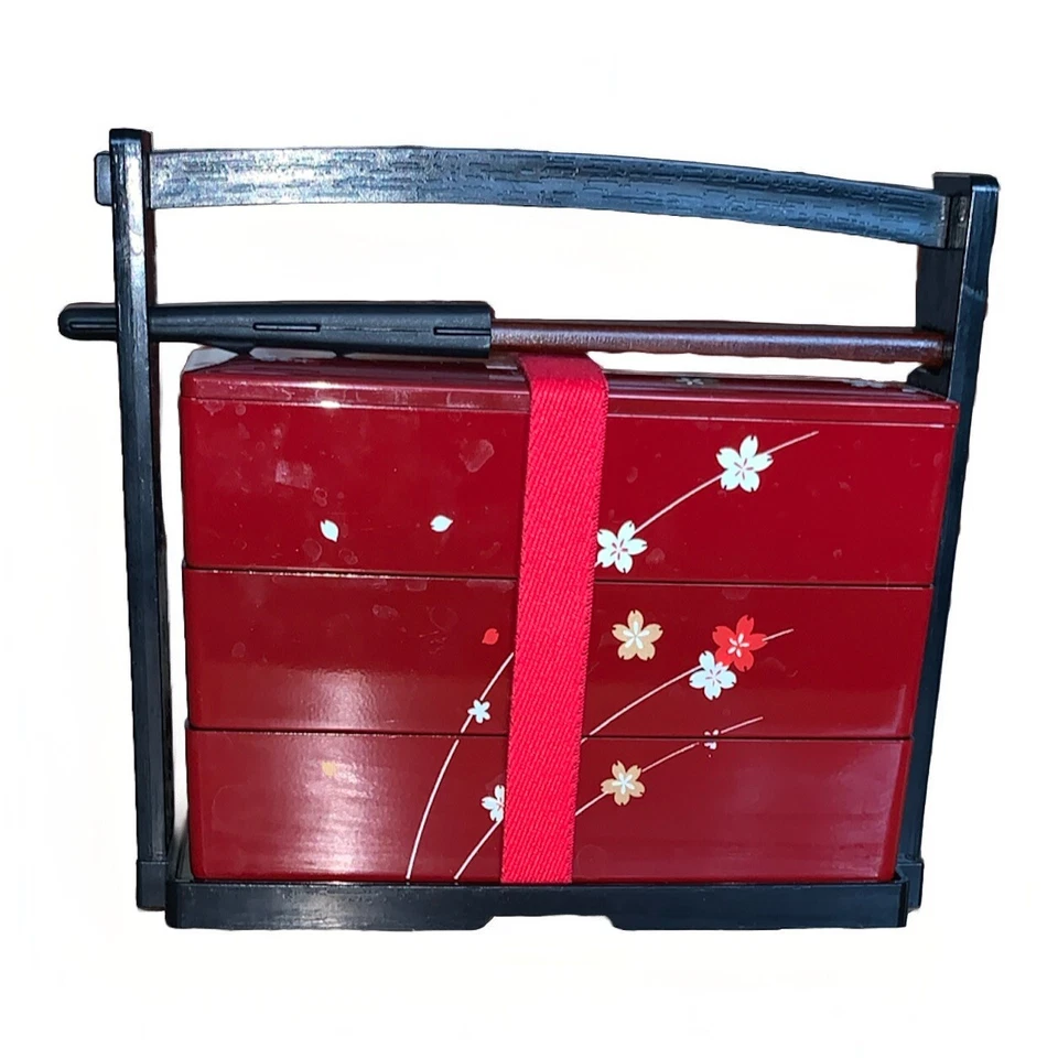 Sushi Lunchbox - Japan Bring Back - W Chopsticks - Never Used - Plastic - Image 1 of 4