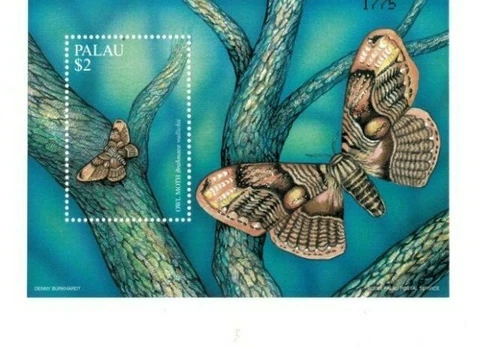 Palau - 2002 - Moths - Souvenir Sheet - MNH Cover
