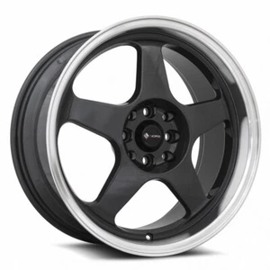 (1) 17x8 Vors SP1 5x110 +35 Hyper Black Machine Lip Wheel - Picture 1 of 3