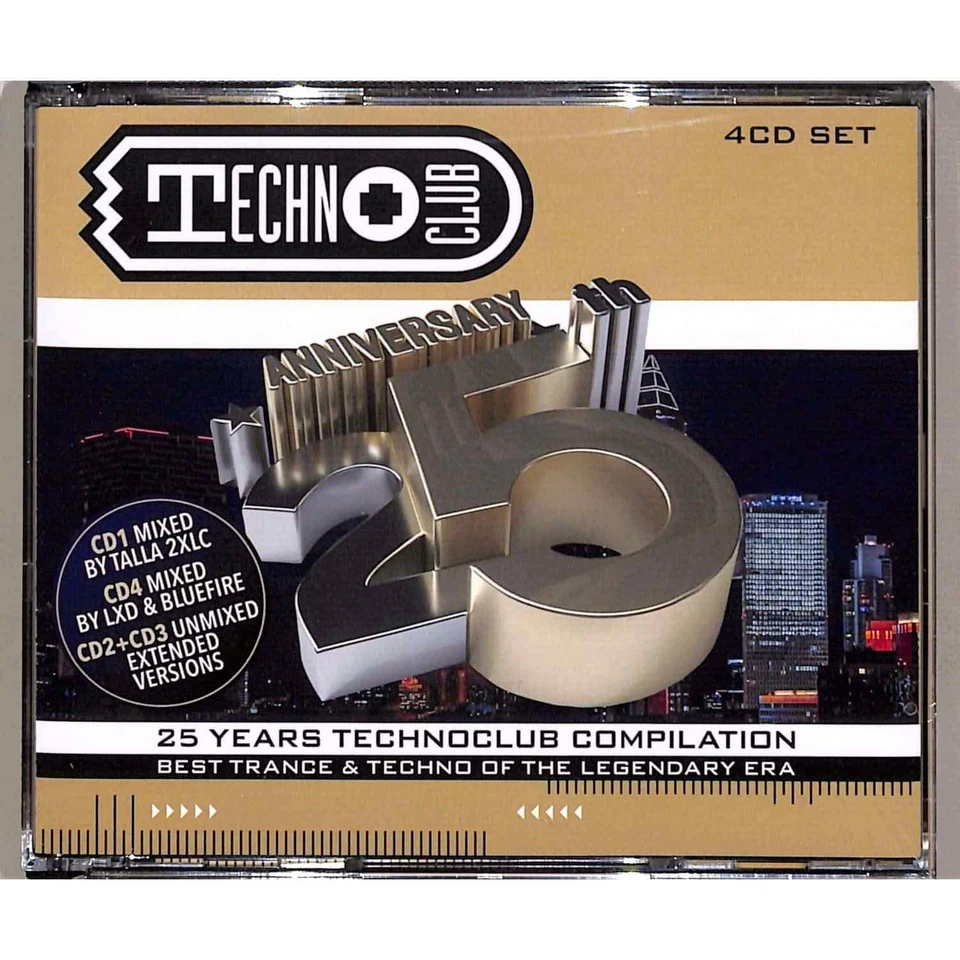 Various / TECHNO CLUB-BEST OF 25 YEARS (4CD) / Zyx Music / ZYX 83104-2 / 4CD - Bild 1 von 2
