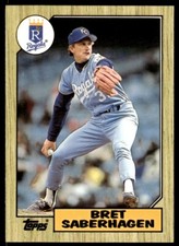 1987 Topps Tiffany Bret Saberhagen Kansas City Royals #140
