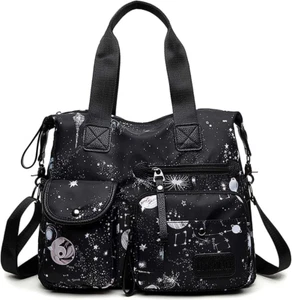 Tote Bag for Women,Multi Pockets Shoulder Handbag,Nurse Bag for Work,Large Cross - Picture 1 of 12
