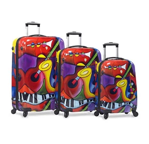 Dejuno 3-Piece Lightweight Hardside Spinner Upright Luggage Set - Jazz - Picture 1 of 5