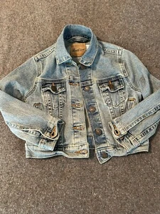 LEVI Strauss Boys Girls Denim Trucker Jacket Blue Jean Outerwear S Y2K Levi’s - Picture 1 of 9