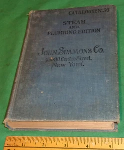 John Simmons Co. Centre St. New York 1906 Catalog Steam & Plumbing Edition No.36 - Picture 1 of 21