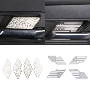 Inner Door Bowl Cover Trim Stainless Steel Silver Fits For Hummer EV 2024-2025 - Imagen 1 de 24