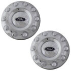 NEW OEM 17-23 Ford F450 F550 TWO Rear Chrome Wheel Covers 10 Lug Ford Oval Ford F-450