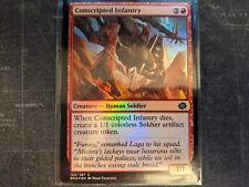 MTG Magic: The Gathering FOIL Conscripted Infantry BRO Brothers War NM!