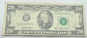 1993 Vintage $20 Federal Reserve Note - Chicago - G - Twenty Dollar Bill - Picture 1 of 3