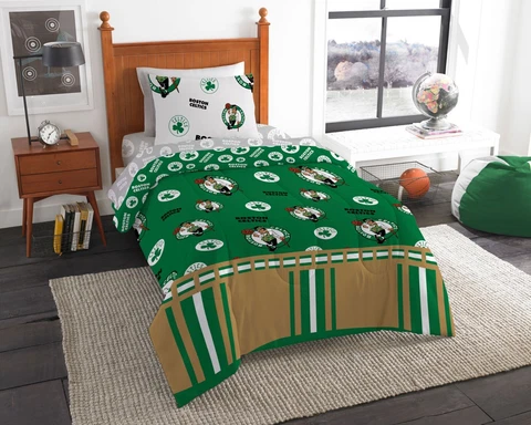 Boston Celtics Twin Bed in a Bag (Rotary) OFFICIAL NBA Cover