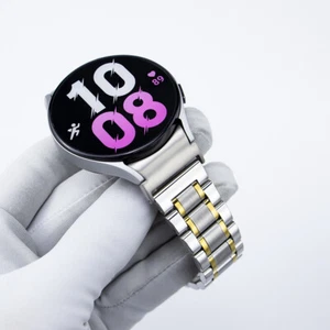 Correa de acero inoxidable para reloj Samsung Galaxy 6 5 4 40/44MM 43/47mm correa de metal - Imagen 1 de 19