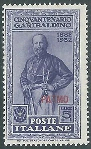 1932 EGEO PATMO GARIBALDI 5 LIRE MNH ** - I45-8 - Picture 1 of 1