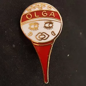 Ontario Ladies Golf Association lapel Pin. RARE Unique Design. 1 Inch Tall. MINT - Picture 1 of 2