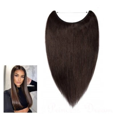 S-noilite Flip In Extensions 22cm dunkelbraun Haarverlängerung ✅ - Bild 1 von 2