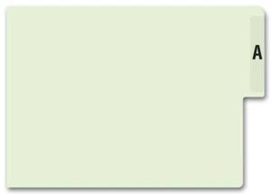 4726 End Tab Datei Ordner A - Z Index Führungen Schwerlast 9 1/2 x 12 1/4" - Bild 1 von 1