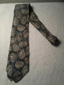 GRECO-ROMAN MEN'S TIE BY VALENTINO CRAVATTE MADE IN ITALY 100% SILK - Picture 1 of 5