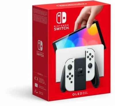 Console Portatile Nintendo Switch OLED 7" Nuovo Joycon BIANCO White - Immagine 1 di 4