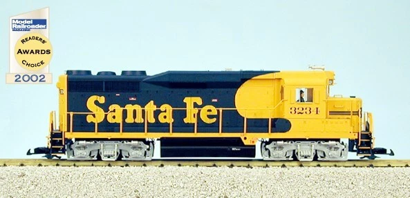 USA Trains G Scale R22451 - SANTA FE (blue/yellow) GP30 Locomotive - Image 1 of 1