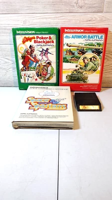 Originals Mattel Intellivision Video Games, Burger Time, Armor, Spartans, Poker. - Image 1 of 4